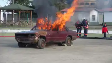 Elektrikli Araç Yangınlarına Müdahale Tatbikatı